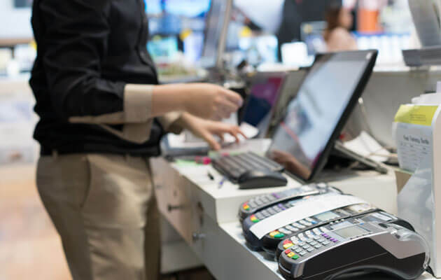 store associate working point of sale system