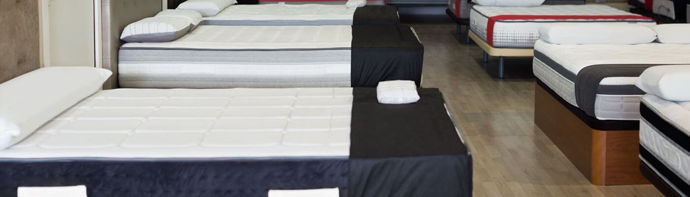 mattress store display