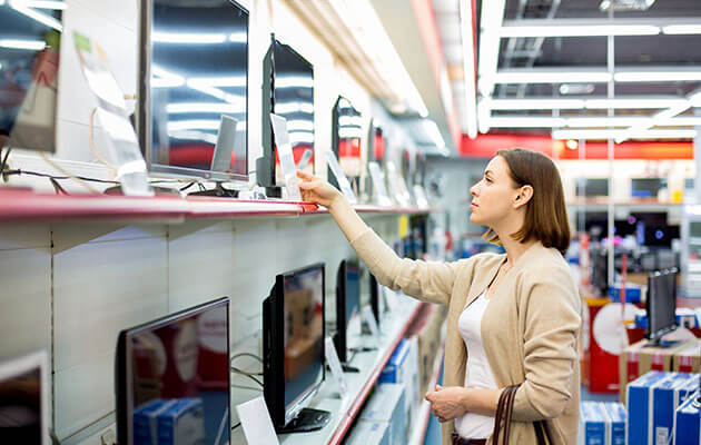 Woman Compares TVs