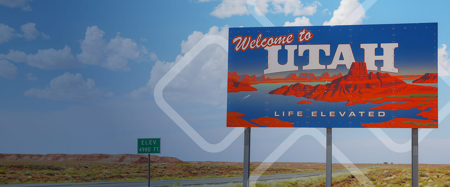 Welcome to Utah roadside billboard